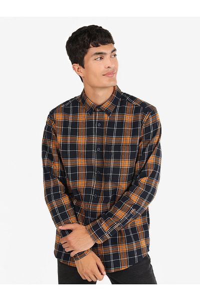 Colin's Men's Navy Blue U.sleeve Shirt