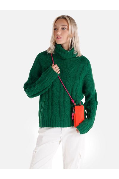 Colin's Pulover verde pentru damă - Croială relaxată