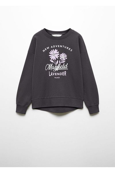 MANGO Kids Black Sweatshirt for Children