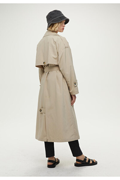 Manuka DÜĞMELİ KRUVAZE TRENÇKOT BEJ