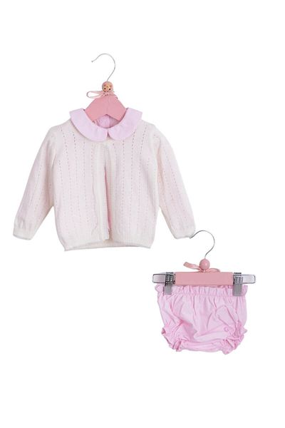 Minora Openwork Cardigan Set of 3 Bone
