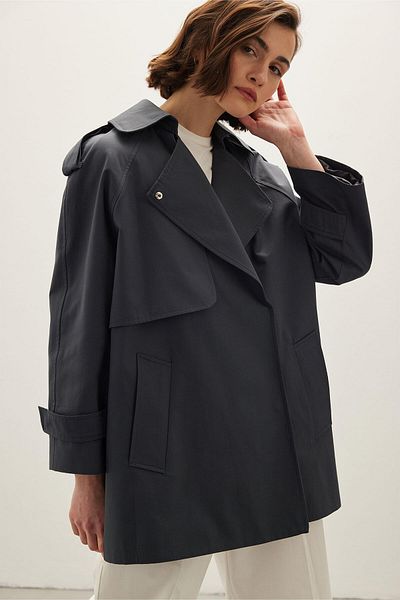 Manuka TÚLMÉRETŰ RÖVID ÁROKKABÁT NAVY BLUE