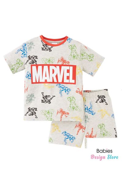 Next طقم شورت للأولاد من Marvel Avengers