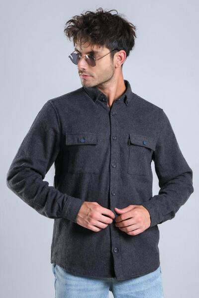 Stilkombin Iron Buttoned Covered Winter Lumberjack Shirt MAR 4145-40253