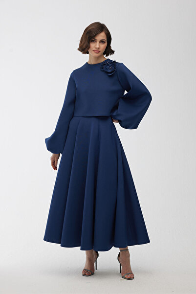 Manuka Részleges krinolin szoknya Midnight Blue