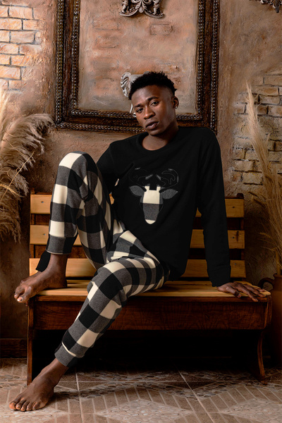 nisaNCa Σετ Πιτζάμες Winter Warm Ανδρικές Φλις