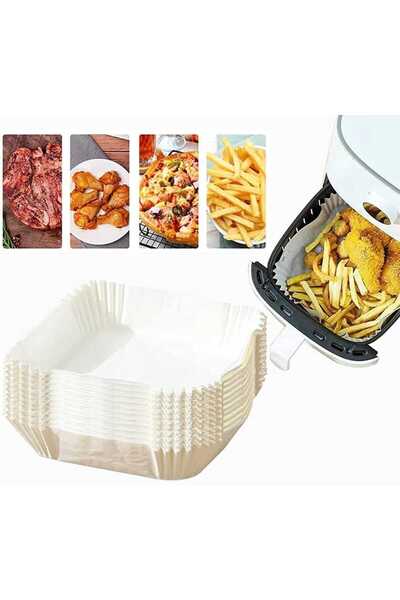 Genel Markalar AİRFRYER PİŞİRME KAĞIDI BEYAZ RENK 50 ADET KARE MODEL LÜKS KAL...