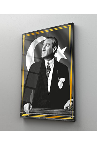 Bitablocum Atatürk Cam Tablo Temperli 4mm