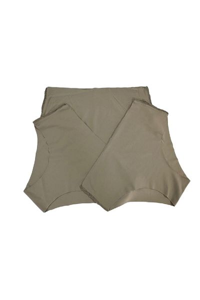 KRC & GLOBAL TEKSTİL Laser Cut Seamless Flexible Non-Marking Gathering High Waist 3-Piece Underwear-Panties