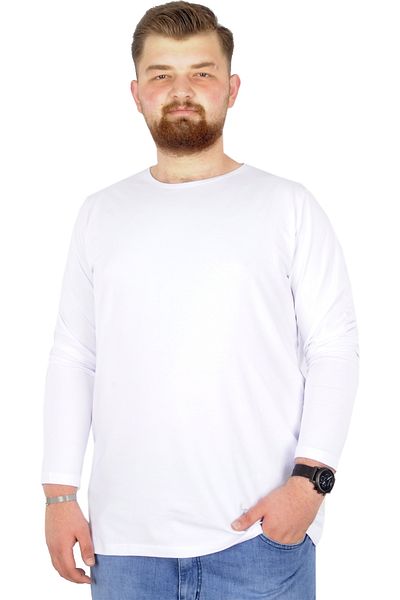 ModeXL Mode Xl Ανδρικό Tshirt Lycra Crew Neck 20102 Λευκό