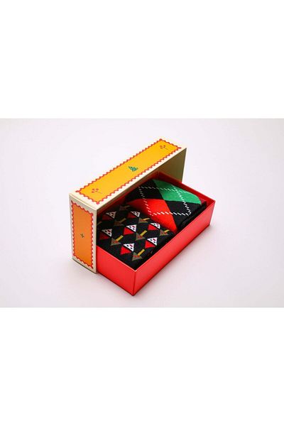 gentry Christmas Themed Cotton Sock Box