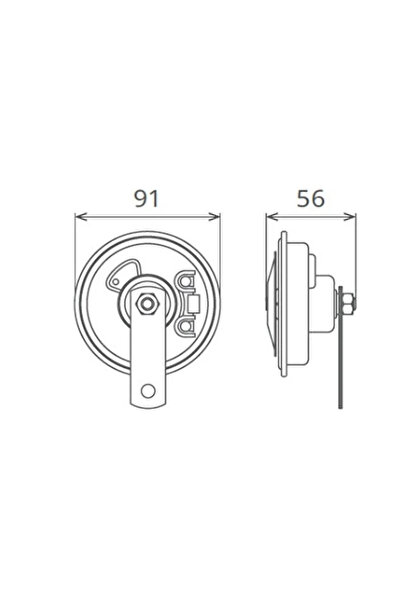 Seger Di-Dit Ince Ses Korna Turuncu 12 Volt