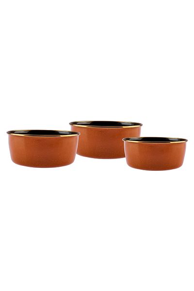 Emsan Dots Enamel 3-Piece Bowl Set Tile