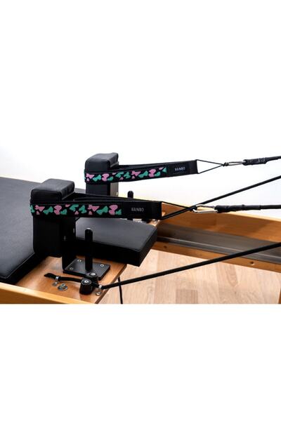 RAINBO Reformer Pilates Için Desenli Double Straps Ikili Elcik Ipli Model