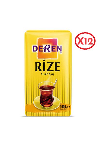 DEREN Rize Bulk Tea 1000 Gr (12 Pieces)