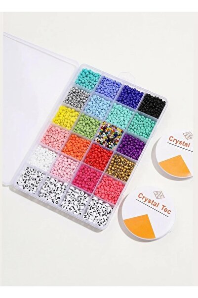 HASAN ERDOĞAN Set de bijuterii cu mărgele și mărgele de nisip 23 buc