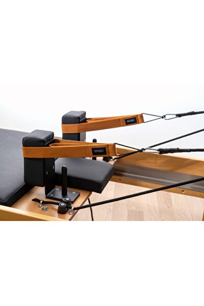 RAINBO Reformer Pilates Için Double Straps Ikili El Ayak Straps'i Düz Taba Elcik