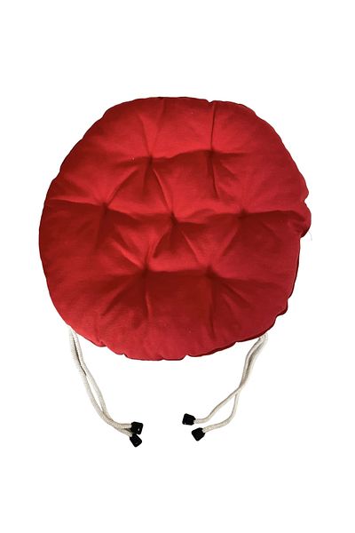 SIFIR312 6 PCS 40X40 Cm Round Stool Cushion - Chair Cushion - Pouf Cushion