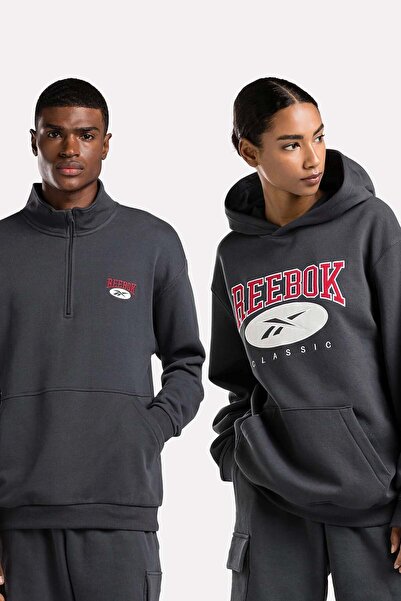 Reebok Hanorac sport pentru bărbați, cu mânecă lungă, multicolor