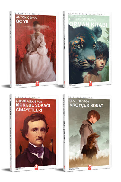 Kızıl Panda Yayınevi Dünya Klasikleri Seti - 5 (4 Kitap)