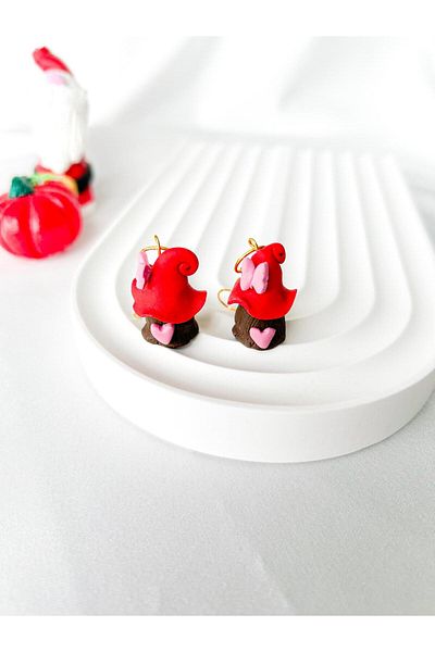 TREND Little Hat Hobbit House Polymer Clay Earrings