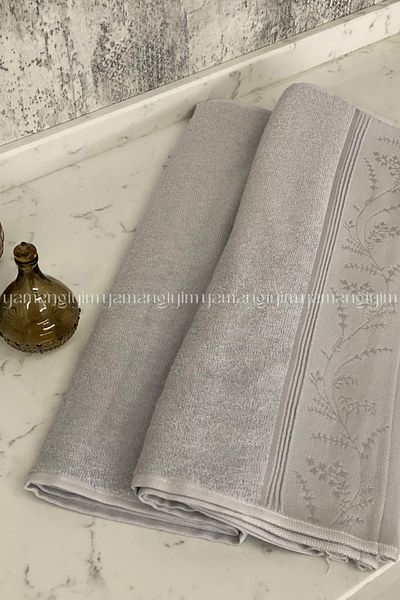 Özdilek Ditsy Hand-Face Towel 4 Pieces-Pink-Grey
