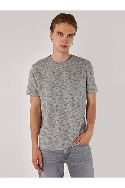Colin's Anthracite Men's Short Sleeve T-Shirt - Crew Neck, Regular Fit