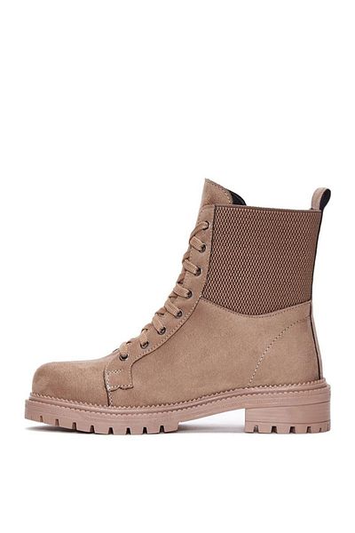 GDT Ayakkabı Γυναικείες μπότες Whiteline Mink Color Suede Leather