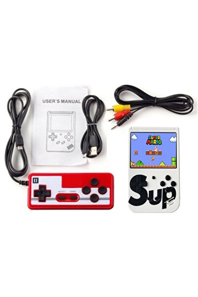 qasul Sup Taşınabilir 400 Oyunlu Mini Atari 2 Kişilik Oyun Konsolu Retro Klas...