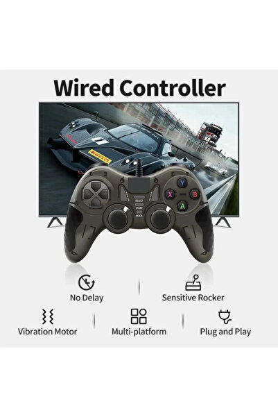 XİRA LOBO Usb Joystick Gamepad Oyun Kolu Pc Bilgisayar Laptop Uyumlu