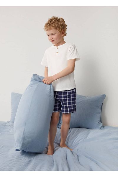 MANGO Kids Σετ βαμβακερή κοντή πιτζάμα