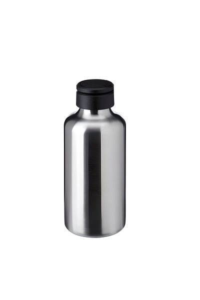 IKEA ENKELSPARIG stainless steel black 0.7 lt water bottle