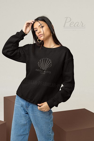 Pear Wear Дамски суитшърт с щампа Ariel Oversize
