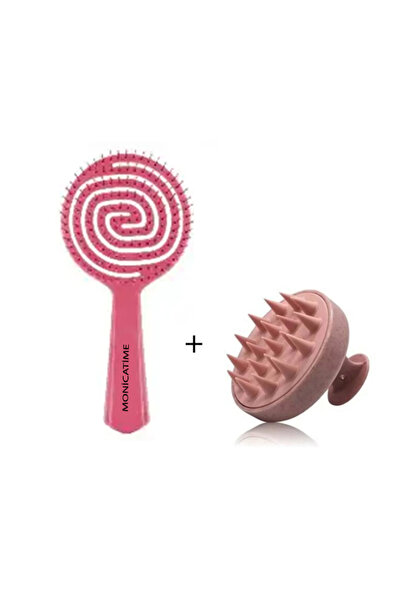 Butikgaraj Βούρτσα περιποίησης μαλλιών 3D χτένα + χτένα για μασάζ μαλλιών σετ 2