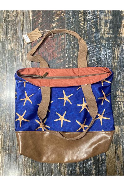 Street Bag Geantă de umăr - Albastru - Model etnic