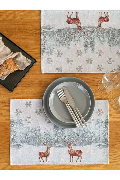 LC Waikiki 33X50 cm Patterned 2-Piece American Serving Set