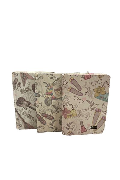 KESKİN COLOR Keskin Color 20x28 160 Sheets CHECKED Hard Cover Fancy Notebook