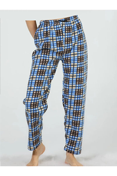 nacar çarşı Cepsiz Kışlık Polar Kadın Pijama Altı Tek Alt