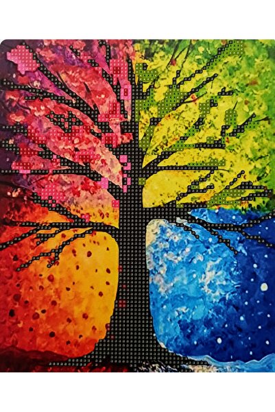 MENTAŞ BONCUKLU TAŞLI MOZAİK ELMAS BOYAMA GOBLEN TABLO RESİM PUZZLE DIAMOND SET 21X25 ÇOCUKLAR İÇİN