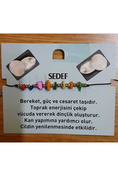 Doğal Taş Ayarlanabilir Sedef Taşı Bileklik