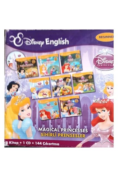 Genel Markalar Disney Magical Princesses - İngilizce Türkçe Hikaye Seti 8 Kit...