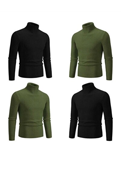 BLUEMOOR سترة برقبة دائرية مكونة من 4 قطع للجنسين