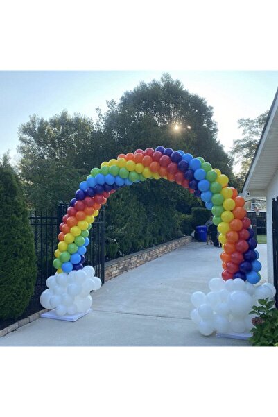 eğlencemarketi Gökkuşağı Rainbow Balon Zinciri 100 Adet