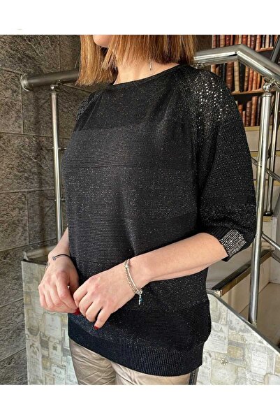 anne moda ankara Calitate 1, sclipitoare, maneci trei sferturi, pulover unifo...