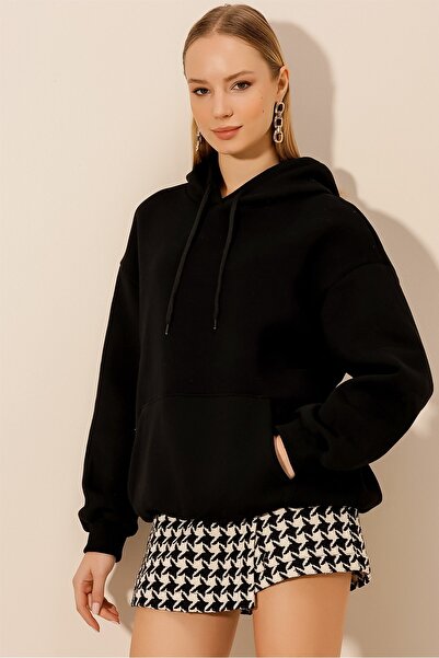 HAKKE SWEAT cu buzunar cangur cu trei fire