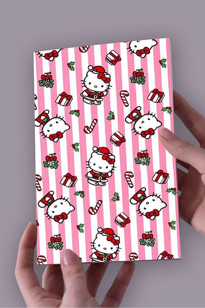 Namgo Hello Kitty Pink Christmas A5 Caiet necăptusit (50 coli) Special de Anul Nou
