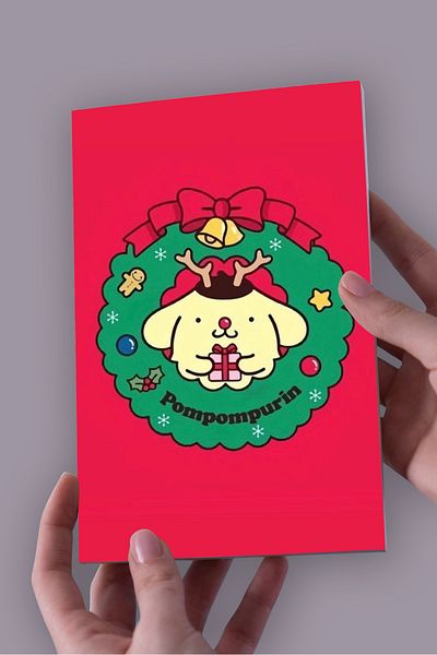 Namgo Pompompurin Hello Kitty Christmas A5 Caiet necăptusit (50 coli) Special de Anul Nou