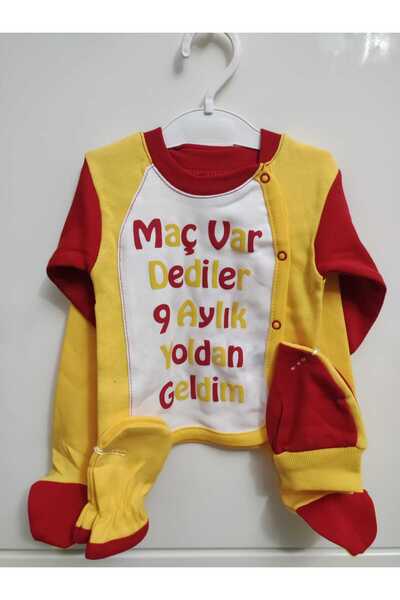 Meriç bebe 100% Cotton Born Fanatic Fan Hospital Released 4-Piece Bodysuit Set