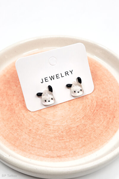 BP Tattoo Pochacco 2'li Genç ve Çocuk Küpesi