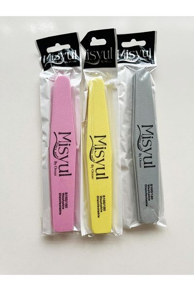 MİNİFİYONK Buffer Prosthetic Nail File Paper File 3 Pieces
